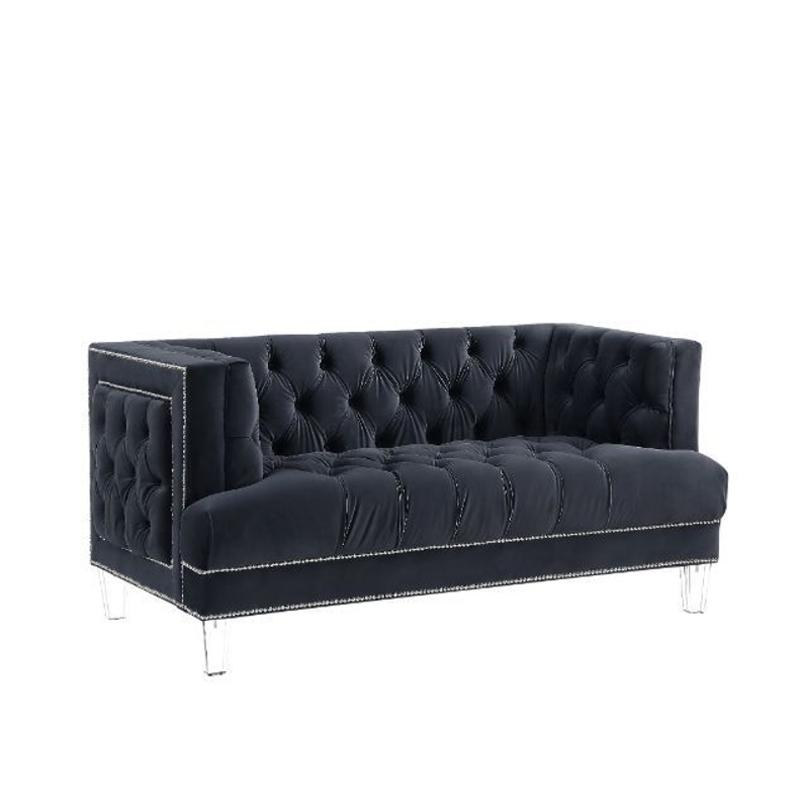 56461 Acme Furniture Ansario - Black Living Room Furniture Loveseat