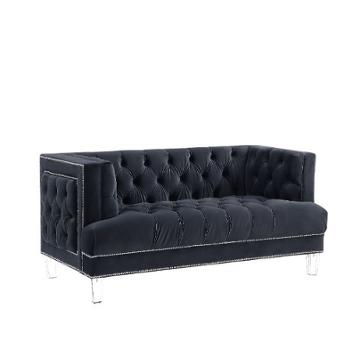 56461 Acme Furniture Ansario - Black Living Room Furniture Loveseat