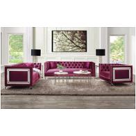 56895 Acme Furniture Heibero - Burgundy Living Room Furniture Sofa