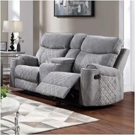 56901 Acme Furniture Aulada - Gray Living Room Furniture Loveseat