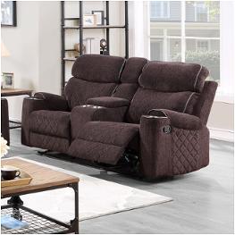 56906 Acme Furniture Aulada - Chocolate Living Room Furniture Loveseat