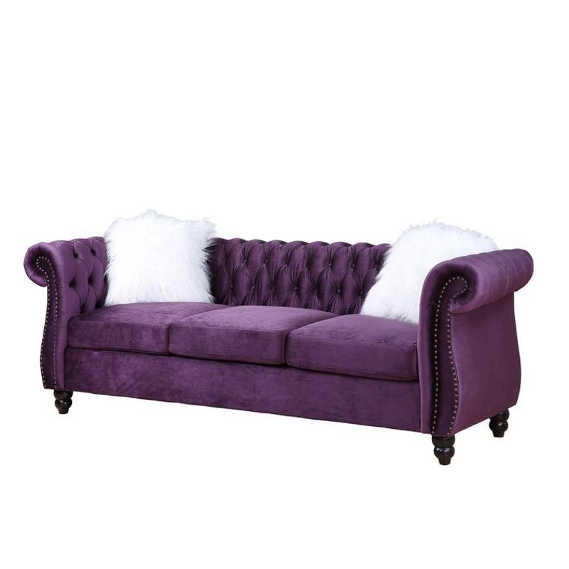 Lv00340-1 Acme Furniture Thotton Sofa With 2 Pillow