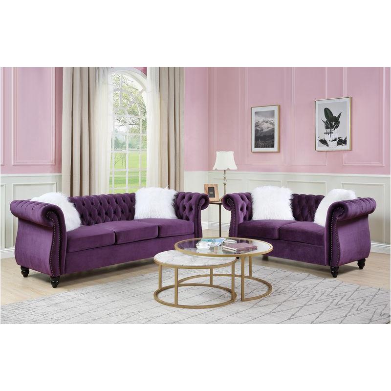 Lv00340-1 Acme Furniture Thotton Living Room Furniture Sofa