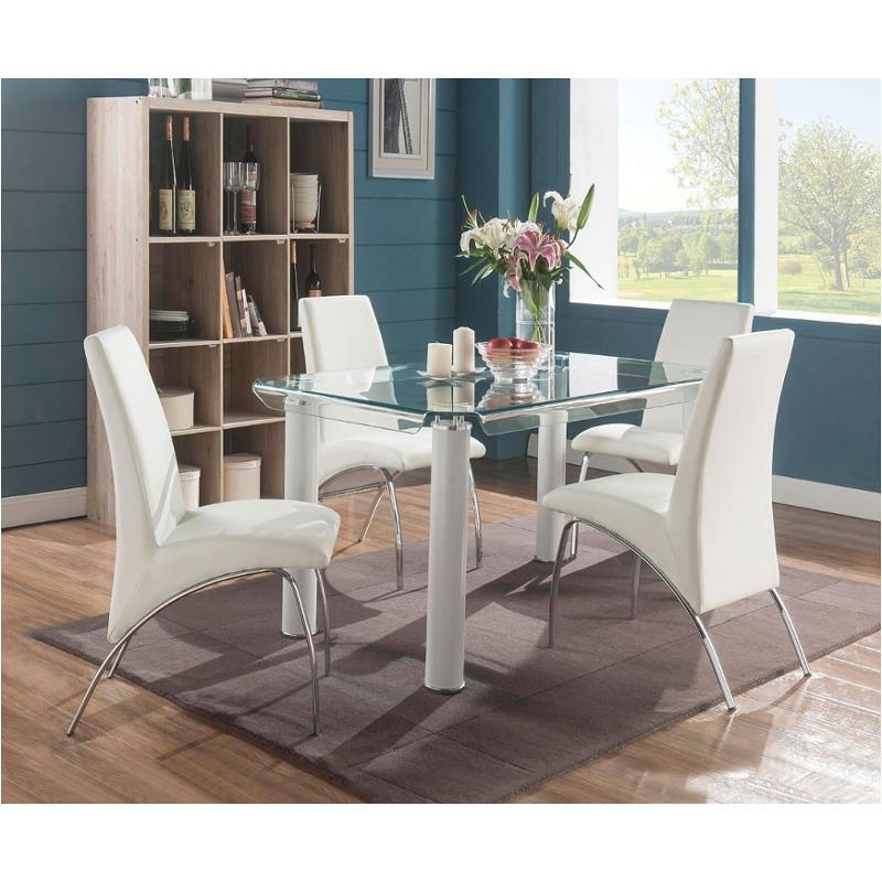 70261gl Acme Furniture Gordie - White Dining Room Furniture Dining Table