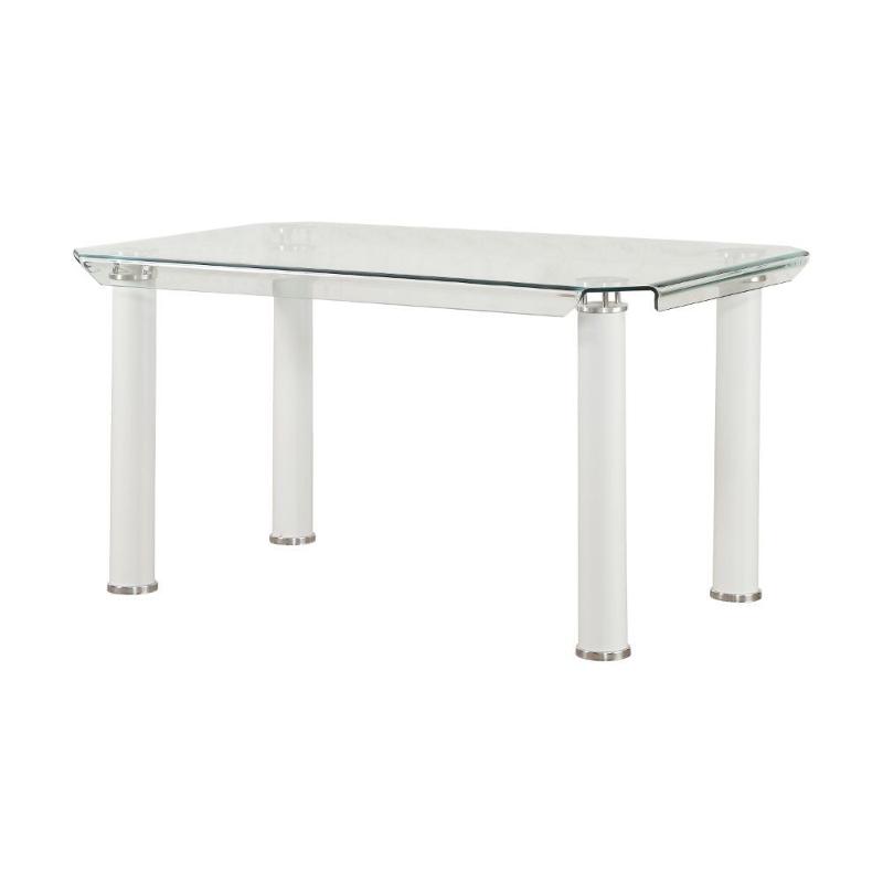 70261gl Acme Furniture Gordie - White White Dining Table
