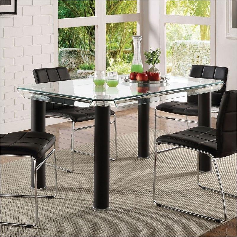 70265 Acme Furniture Gordie - White Black Dining Table