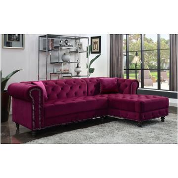 57315 Acme Furniture Adnelis - Red Living Room Furniture Sectional
