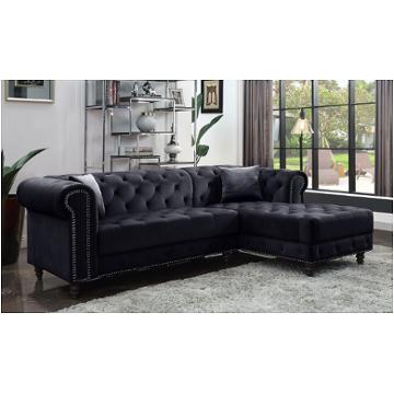 57320 Acme Furniture Adnelis - Black Living Room Furniture Sectional