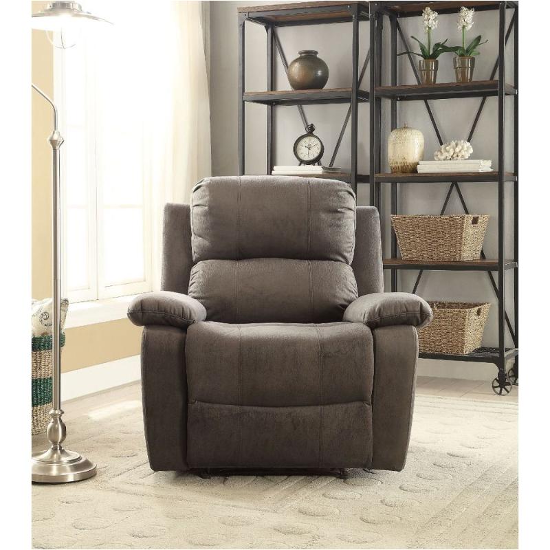 59525 Acme Furniture Bina Living Room Furniture Charcoal Recliner