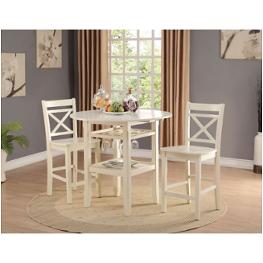 72545 Acme Furniture Tartys - Cream Dining Room Furniture Counter Height Table