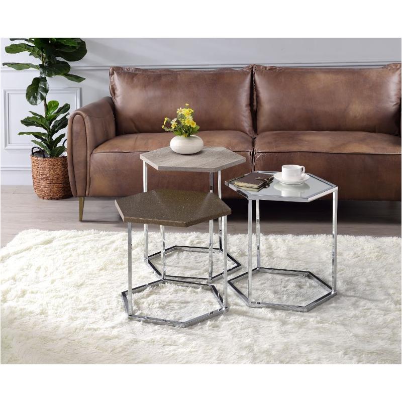 82105 Acme Furniture Padraic Living Room Furniture Nesting Table