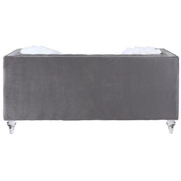 Lv00331 Acme Furniture Heiberoll - Gray Living Room Furniture Loveseat