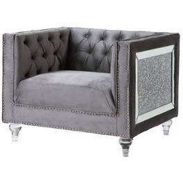 Lv00332 Acme Furniture Heiberoll - Gray Living Room Furniture Living Room Chair