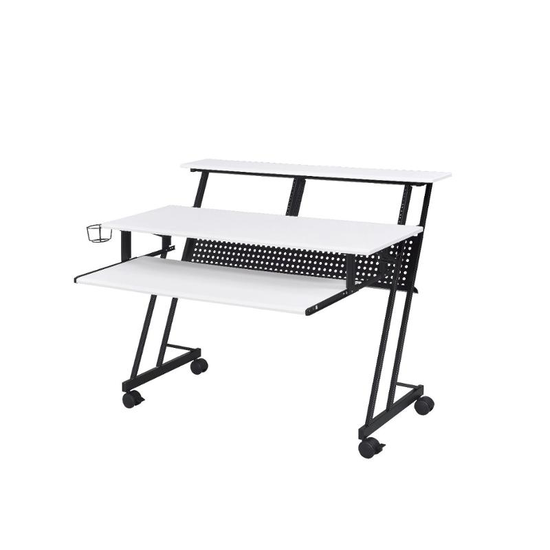 92902 Acme Furniture Suitor White Music Studio Desk