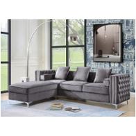 Lv00368 Acme Furniture Bovasis - Light Gray Living Room Furniture Sofa