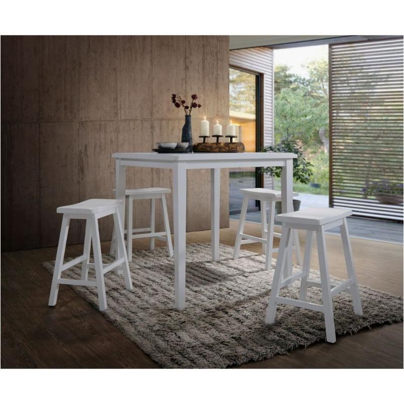 07289 Acme Furniture Gaucho Dining Room Furniture Counter Height Table