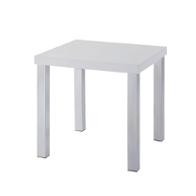 Acme Furniture Harta End Table White High Gloss & Chrome