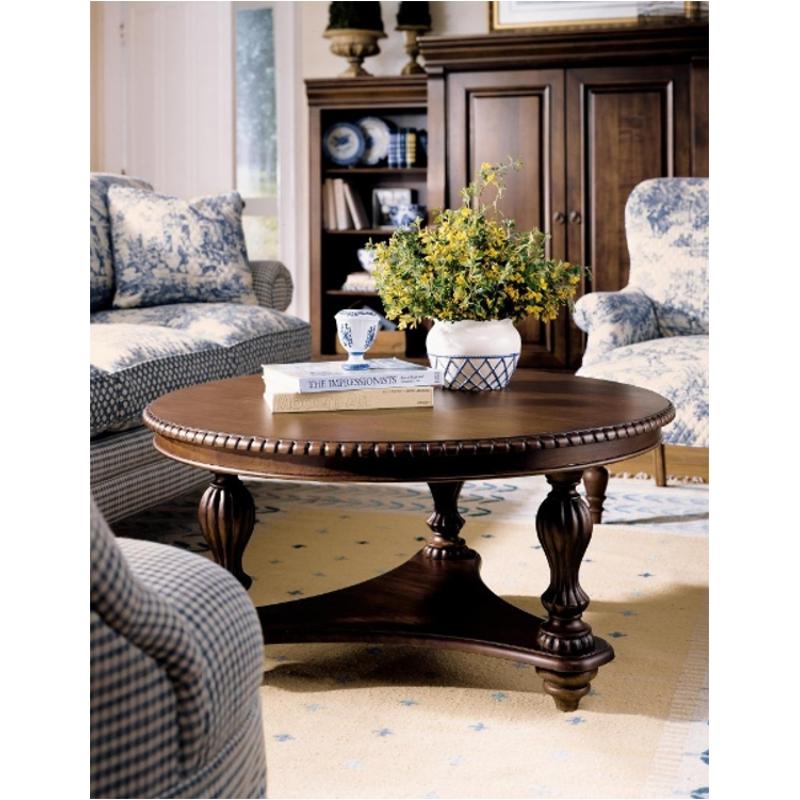 83-023 Kincaid Furniture Keswick Round Pedestal Cocktail Table