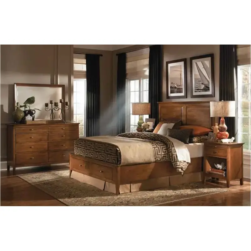 63-136hv Kincaid Furniture Cherry Park Bedroom Furniture Bed