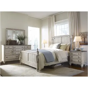75-135h Kincaid Furniture Weatherford - Cornsilk Bedroom Furniture Bed