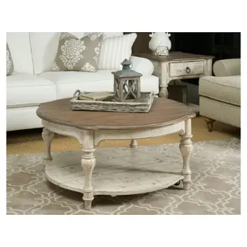 75-024 Kincaid Furniture Weatherford - Cornsilk Living Room Furniture Cocktail Table