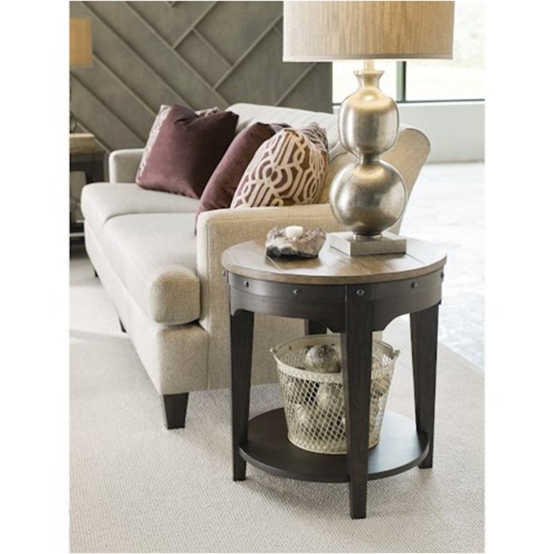 round end table with lamp