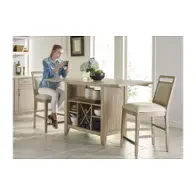 665-746 Kincaid Furniture The Nook - Heathered Oak Dining Room Furniture Island
