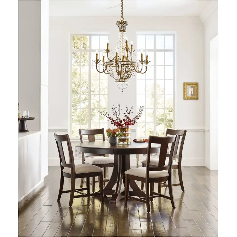 317-705m Kincaid Furniture 44 In Round Quad Table - Mocha