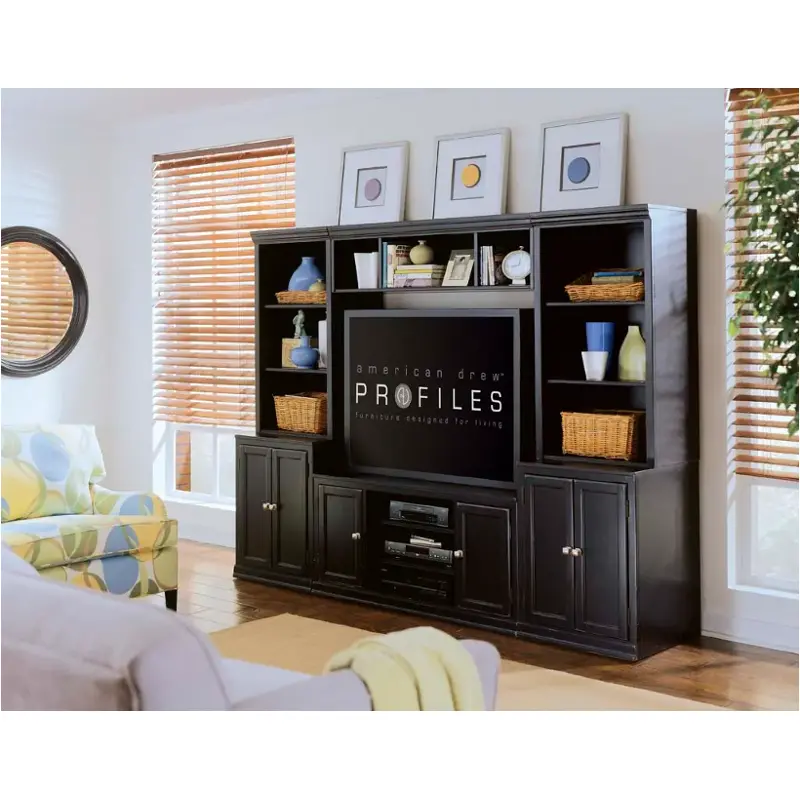919-584 American Drew Furniture Camden-dark Home Entertainment Furniture Entertainment Center