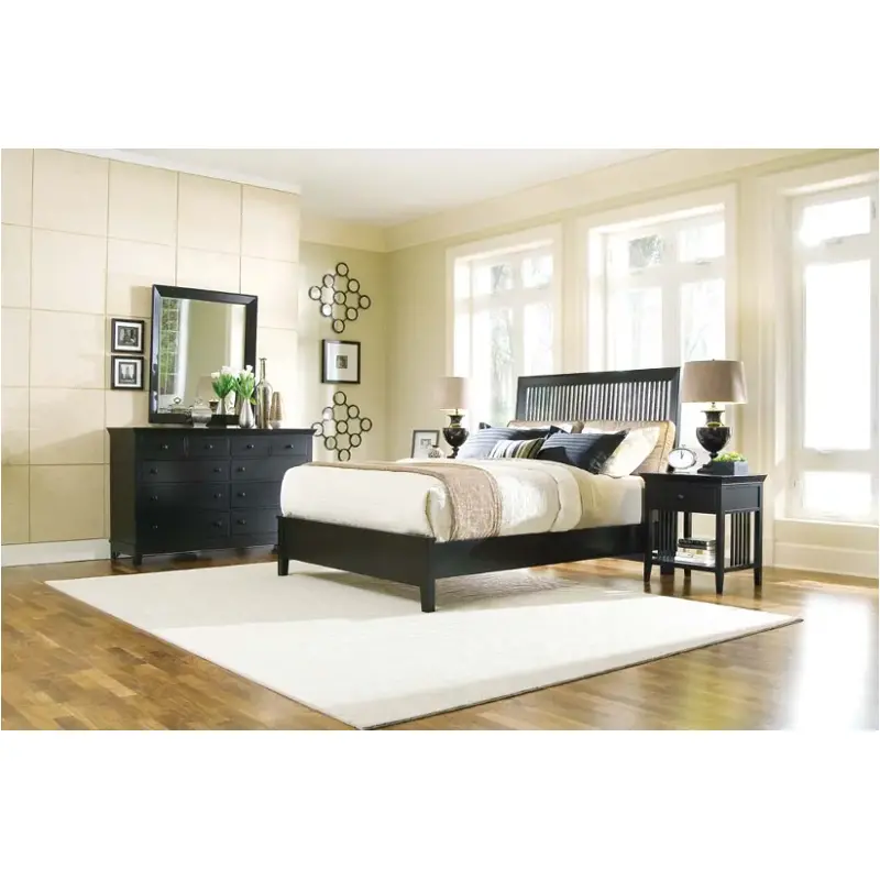 181-320b American Drew Furniture Sterling Pointe-black Bedroom Furniture Bed