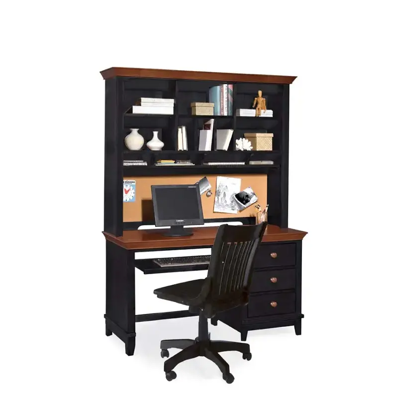 181-935bc American Drew Furniture Sterling Pointe-black Home Office Furniture Desk