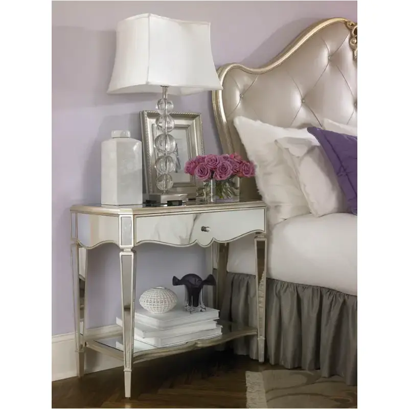 908-421 American Drew Furniture Jessica Mcclintock Couture - Silverleaf Bedroom Furniture Nightstand