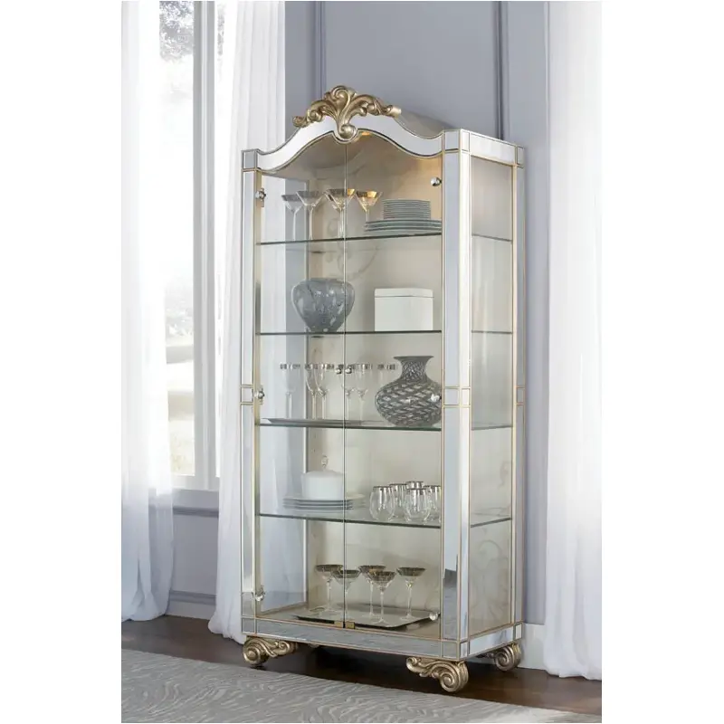 908-855 American Drew Furniture Jessica Mcclintock Couture - Silverleaf Dining Room Furniture Curio