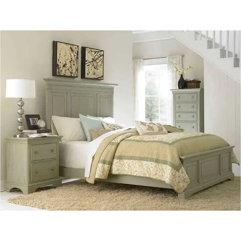 901-326s American Drew Furniture Ashby Park-sage Bedroom Furniture Bed