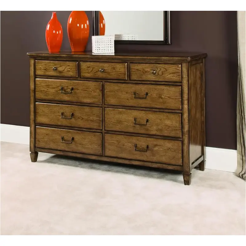 114-130 American Drew Furniture Americana Home - Oak Bedroom Furniture Dresser
