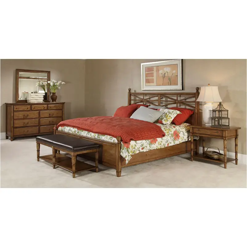 114-323 American Drew Furniture Americana Home - Oak Bedroom Furniture Bed