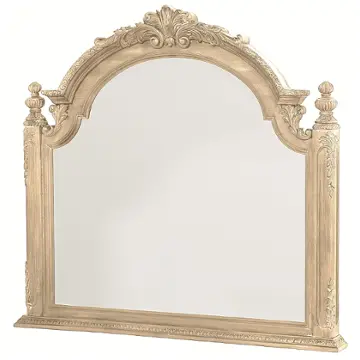 217-021w American Drew Furniture Jessica Mcclintock - The Boutique - White Veil Bedroom Furniture Mirror