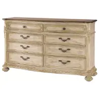 217-130w American Drew Furniture Jessica Mcclintock - The Boutique - White Veil Bedroom Furniture Dresser