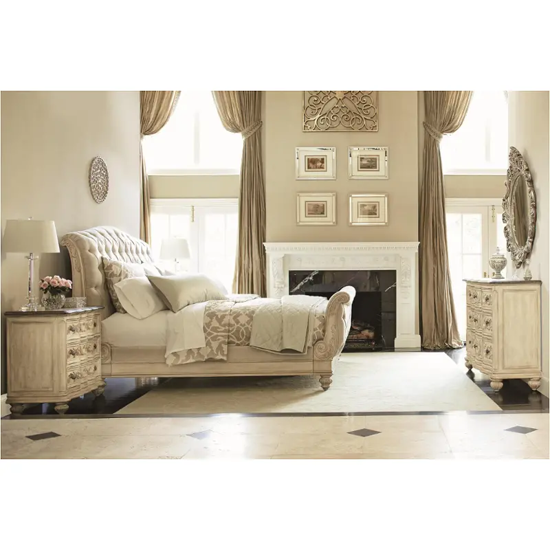 217-306w American Drew Furniture Jessica Mcclintock - The Boutique - White Veil Bedroom Furniture Bed