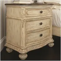 217-420w American Drew Furniture Jessica Mcclintock - The Boutique - White Veil Bedroom Furniture Nightstand