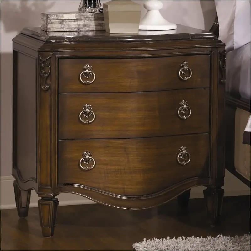 908-420-mb American Drew Furniture Jessica Mcclintock Couture - Mink Bedroom Furniture Nightstand