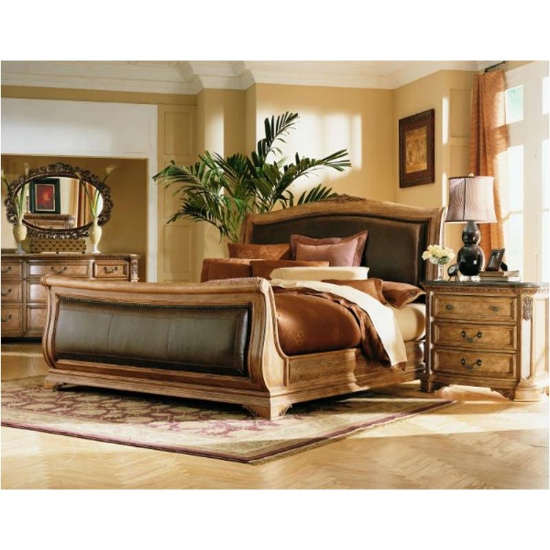121 308 American Drew Furniture Grand Revival Bed 121 308 American Drew Furniture Grand, Leather Sleigh Bed King Size