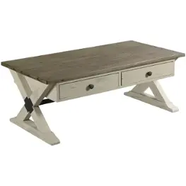 523-910w Hammary Furniture Reclamation Place Living Room Furniture Cocktail Table