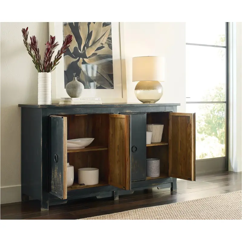 090-1114 Hammary Furniture Charcoal Four Door Console