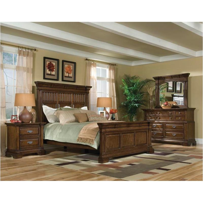 739-4105 Legacy Classic Furniture Artisan Oak Bedroom Furniture Bed
