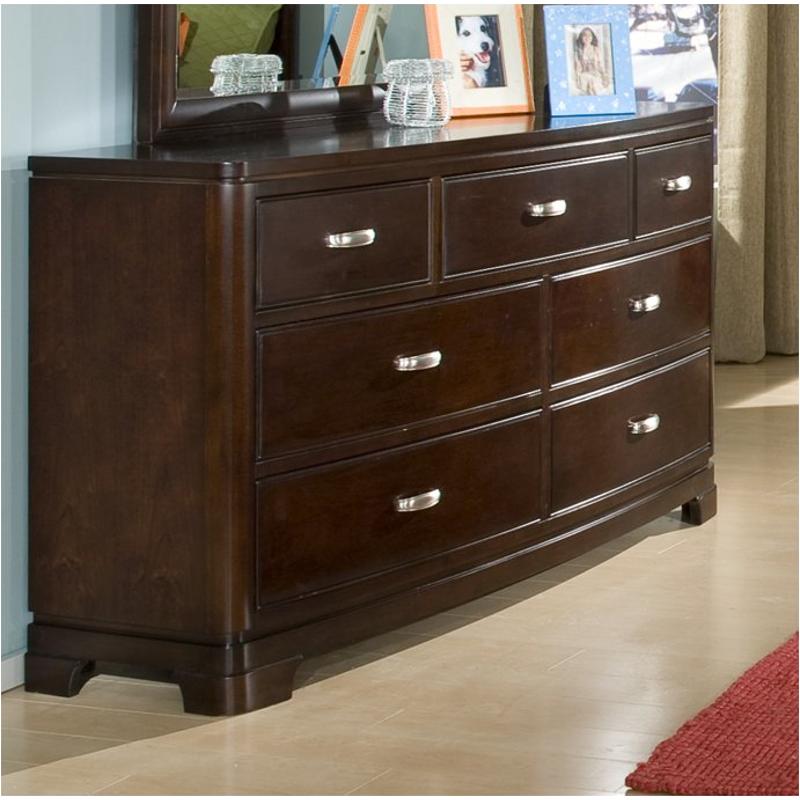 9980-1100 Legacy Classic Furniture Park City - Merlot Bedroom Furniture Dresser