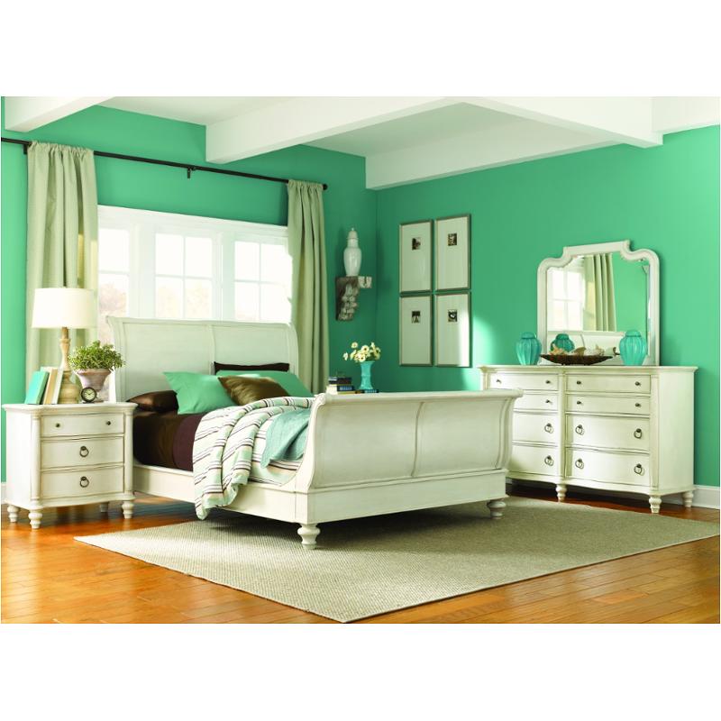 1520-4305 Legacy Classic Furniture Glen Cove - Weathered White Bedroom Furniture Bed