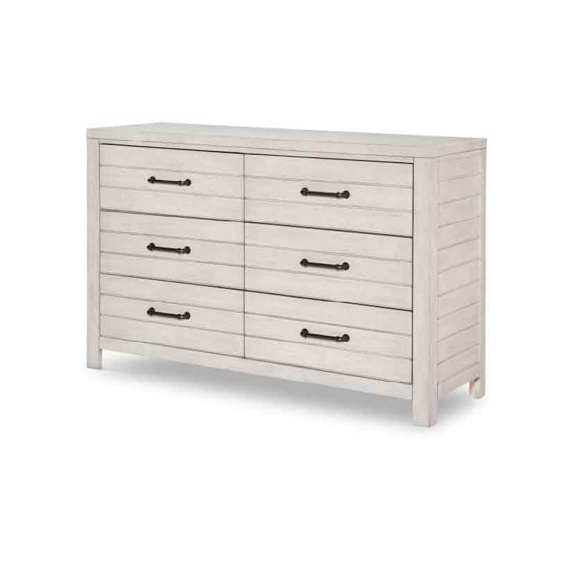 0833-1100 Legacy Classic Furniture Summer Camp - Stone Path White Bedroom Furniture Dresser