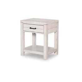 0833-3101 Legacy Classic Furniture Summer Camp - Stone Path White Bedroom Furniture Nightstand