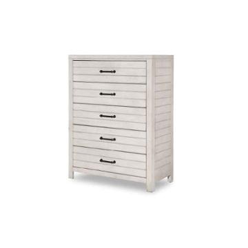 0833-2200 Legacy Classic Furniture Summer Camp - Stone Path White Bedroom Furniture Chest